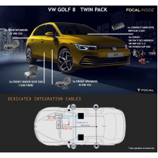 FOCAL INSIDE Speaker Upgrade Pack 6.2 Impulse to Fit VW Golf Mk8 2020>
